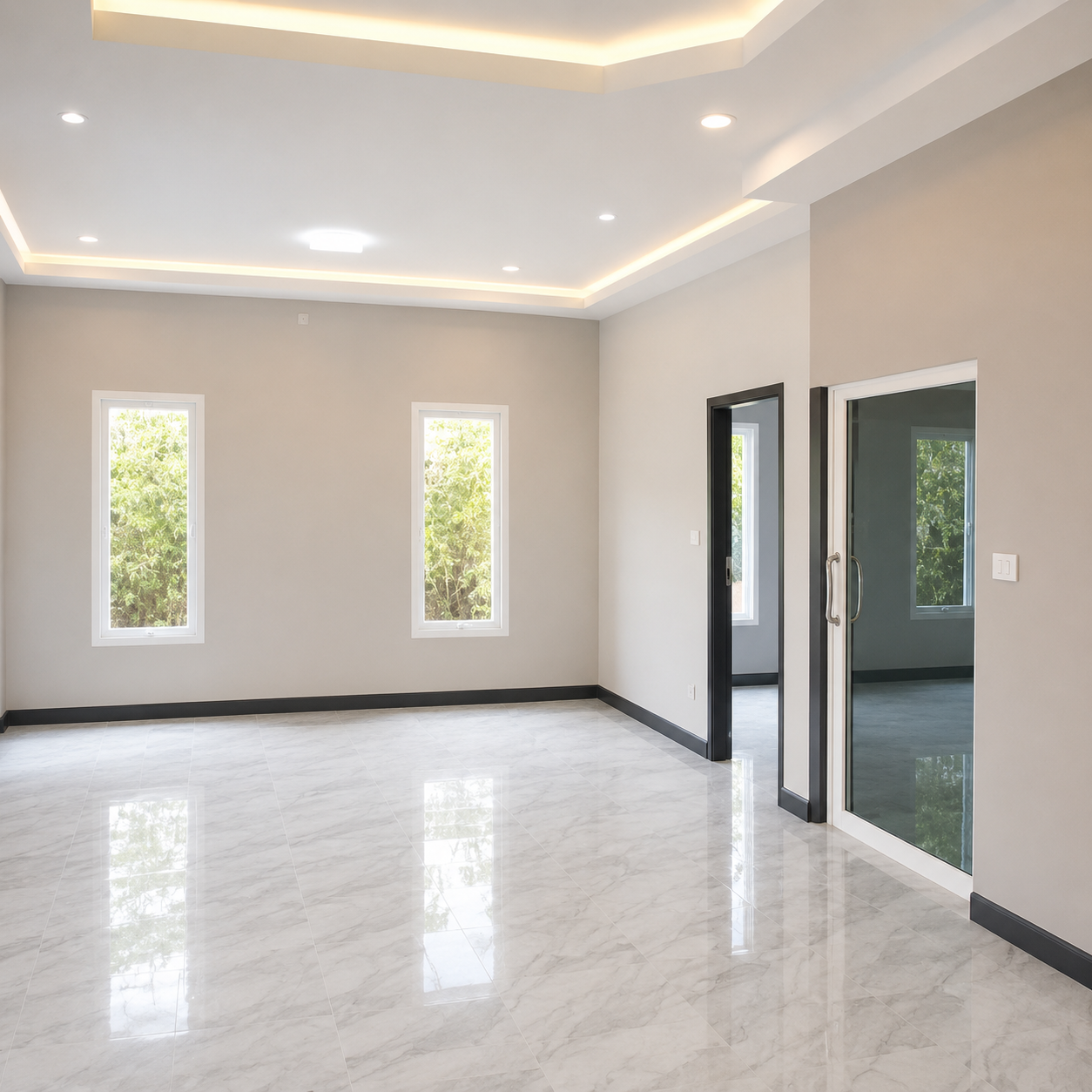 Villa Interior Repainting & Modern Ceiling Finish — extra site photo 2