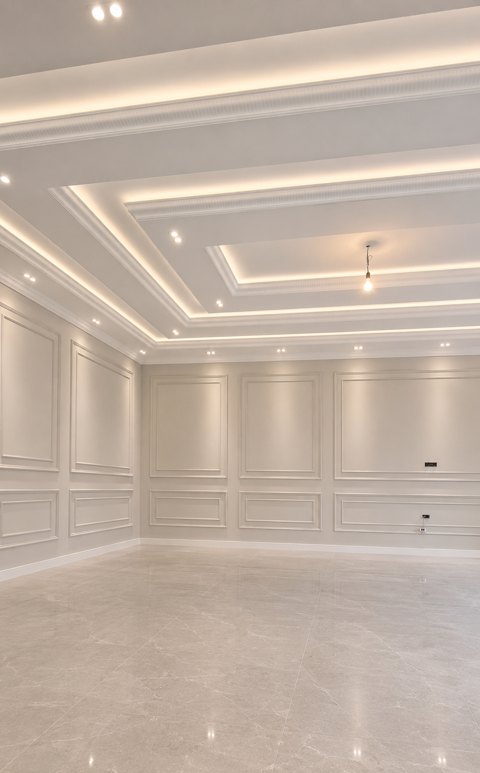 Luxury Wall Moulding & False Ceiling Painting Finish — extra site photo 2