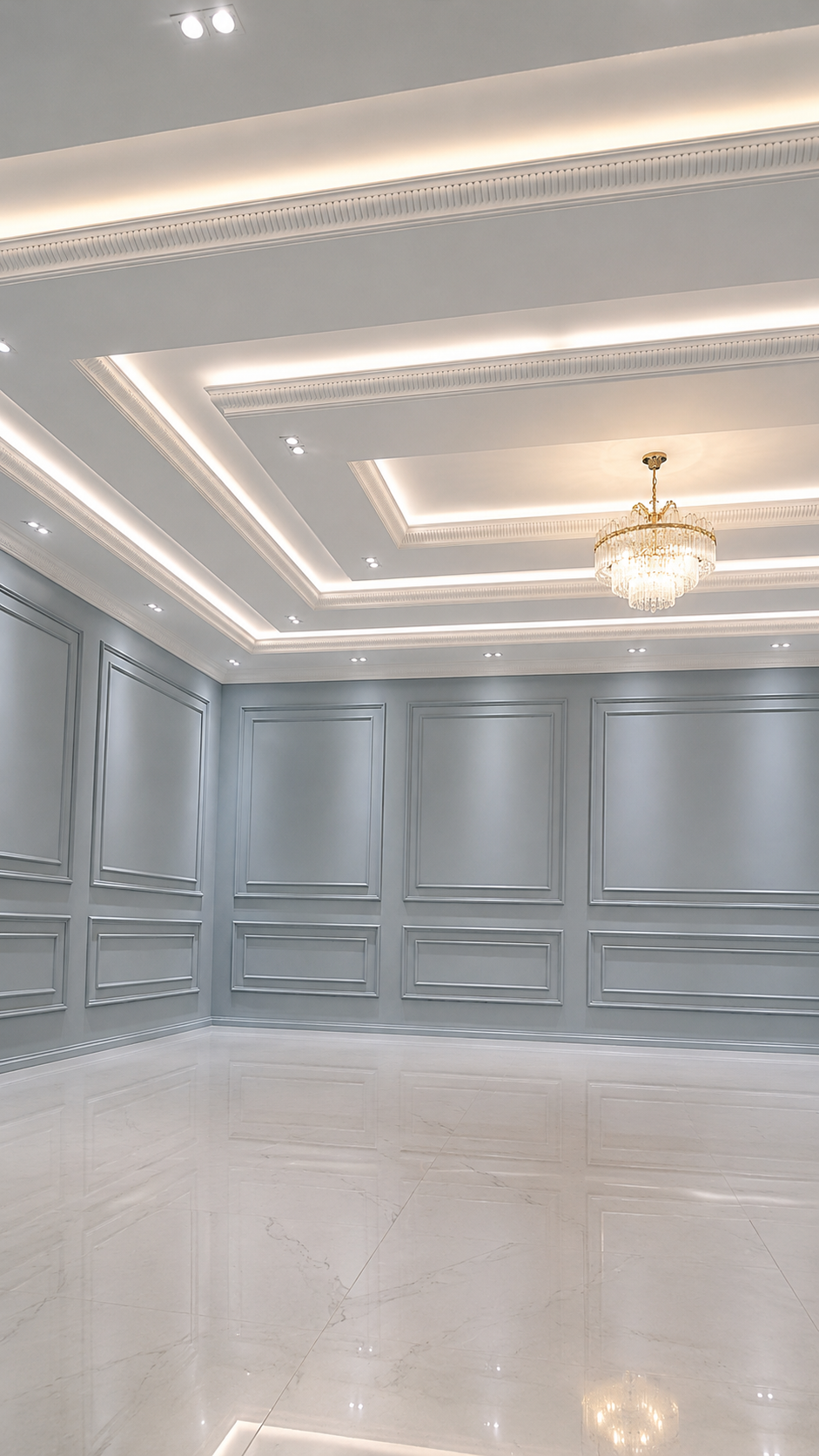 Luxury Wall Moulding & False Ceiling Painting Finish — extra site photo 3