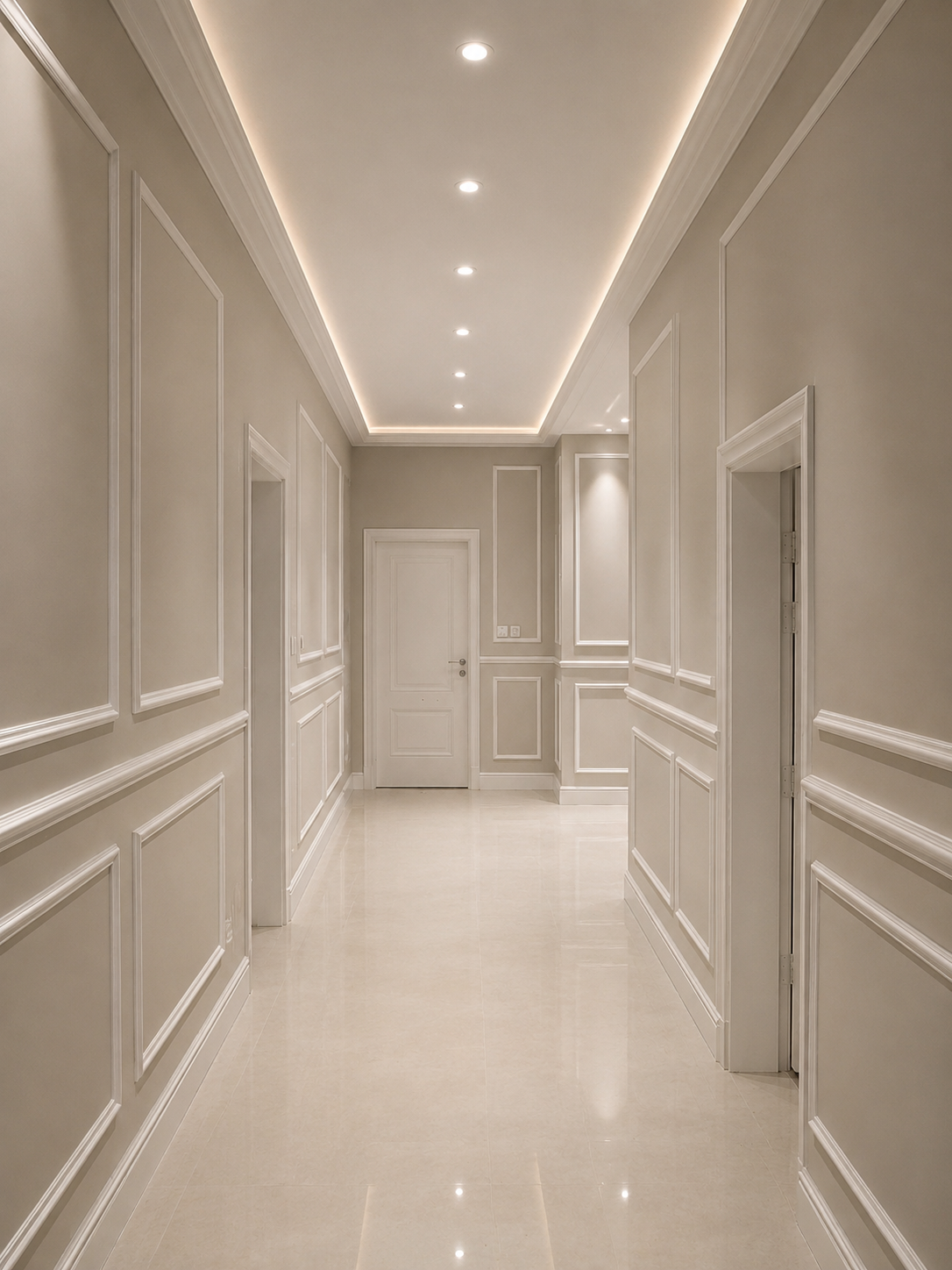 Classic Hallway Wall Moulding & Interior Painting — extra site photo 2